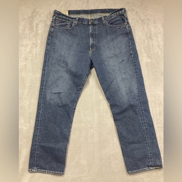 Polo Ralph Lauren Men’s Hampton Relaxed Straight Jeans Murphy Dark 38x33 - Picture 2 of 5